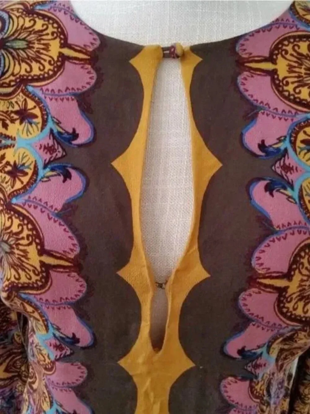 Free People Ossie Vibes Dress Boho Retro 60s Bell Sleeve Mini Tunic Sheath 0 S